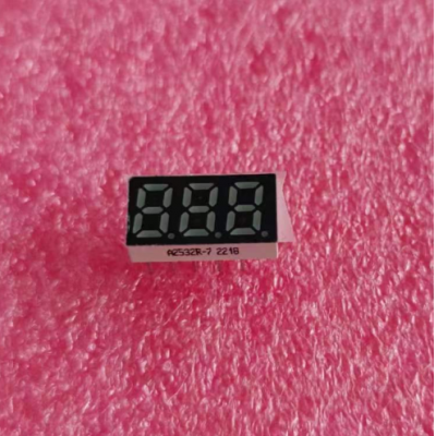 025 3 digit 7 segment led display blue